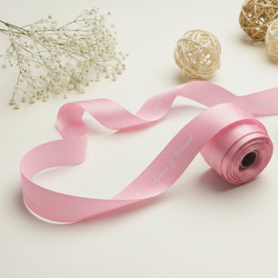 Personalisiertes Satinband mit individuellem Text