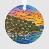 Personalisiertes Sausalito-Acrylolnament, Benutzer Ornament (Rückseite)