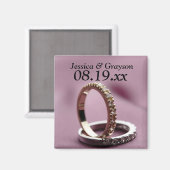 Personalisiertes Save the Date Hochzeitsmagnet Magnet (Vorderseite/Rückseite)