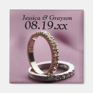 Personalisiertes Save the Date Hochzeitsmagnet Magnet