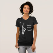 Personalisiertes Saxophon T-Shirt (Vorne ganz)