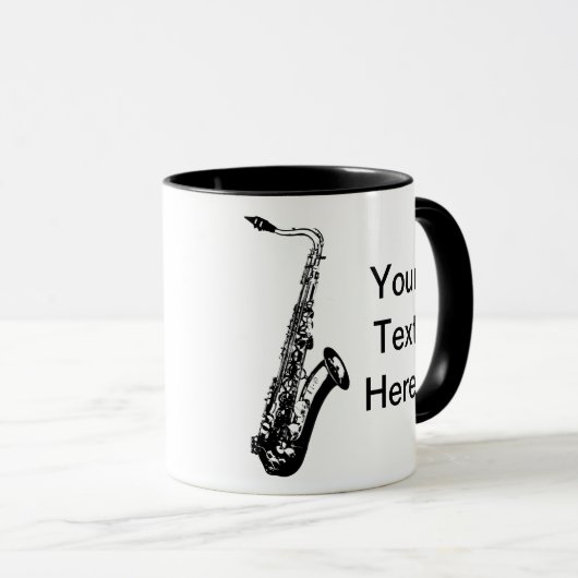 Personalisiertes Saxophon Tasse (VorderseiteRechts)