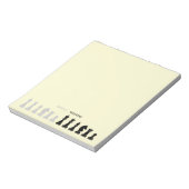 Personalisiertes Schachspiel Gelb Notizblock (Rotiert)