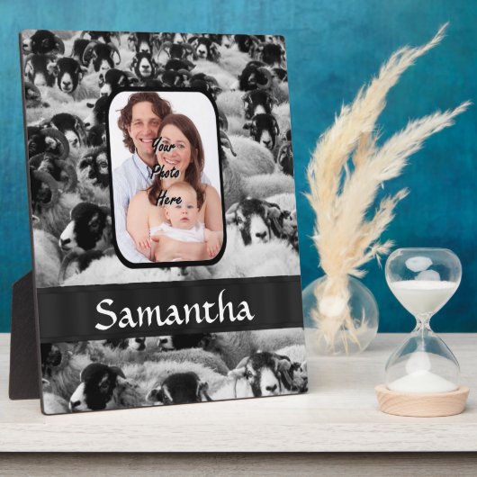 Personalisiertes Schaffoto Fotoplatte (Seite)