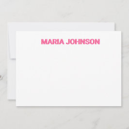 Personalisiertes Schattenmonogramm, anfänglich ros Dankeskarte