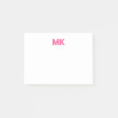 Personalisiertes Schattenmonogramm, anfänglich ros Post-it Klebezettel (Vorderseite)
