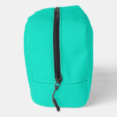 Personalisiertes Schattenmonogramm Pink Aqua Grün Waschbeutel (Rechts)