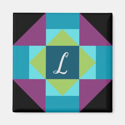 Personalisiertes Scheunenquilt Magnet (Vorne)