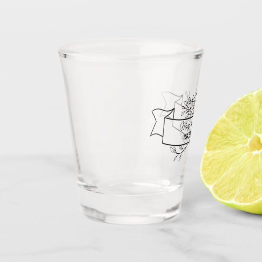 Personalisiertes Schiebeglas Schnapsglas (Links)