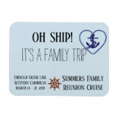 Personalisiertes Schiff mit individueller Kreuzung Magnet (Horizontal)