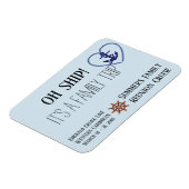 Personalisiertes Schiff mit individueller Kreuzung Magnet (Linke Seite)