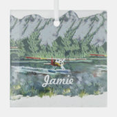 Personalisiertes Schiff Ornament Aus Glas (Vorderseite)