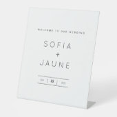 Personalisiertes Schild für das Pedestal - Elegant (Vorderseite)