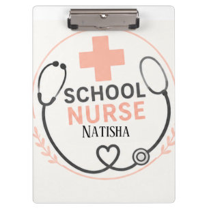 Personalisiertes Schild für das Schulkrankenzimmer Klemmbrett