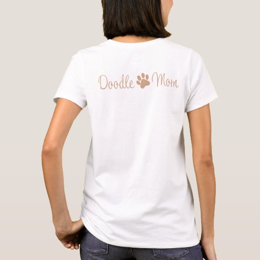 Personalisiertes Schlaf-Doodle-Mutter-Shirt mit in T-Shirt (Rückseite)