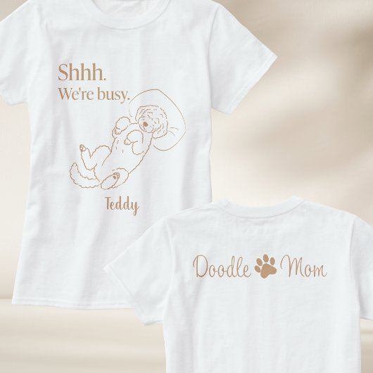 Personalisiertes Schlaf-Doodle-Mutter-Shirt mit in T-Shirt