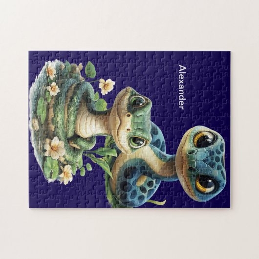 Personalisiertes Schlangenpuzzle Puzzle (Horizontal)