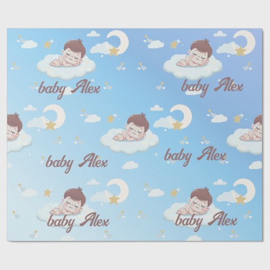 Personalisiertes Schleifpapier Geschenkpapier (Flach)