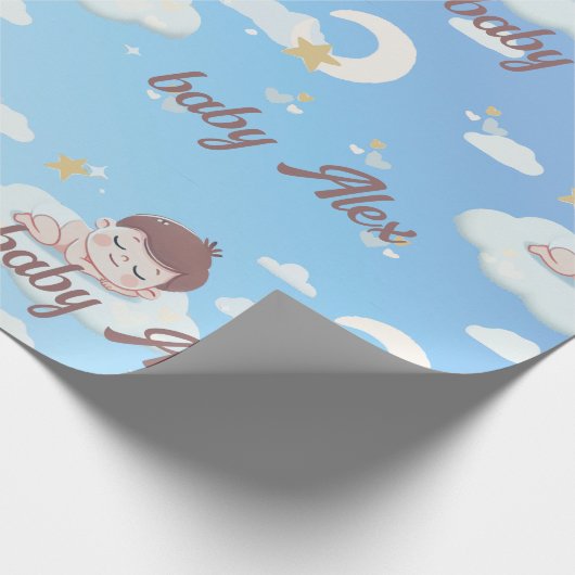 Personalisiertes Schleifpapier Geschenkpapier (Ecke)