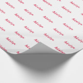 Personalisiertes Schleifpapier Geschenkpapier (Ecke)