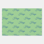 Personalisiertes Schleifpapier Geschenkpapier Set (Vorderseite 3)