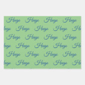 Personalisiertes Schleifpapier Geschenkpapier Set (Vorderseite 2)