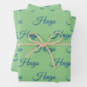 Personalisiertes Schleifpapier Geschenkpapier Set (Beispiel)