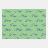 Personalisiertes Schleifpapier Geschenkpapier Set (Vorderseite)