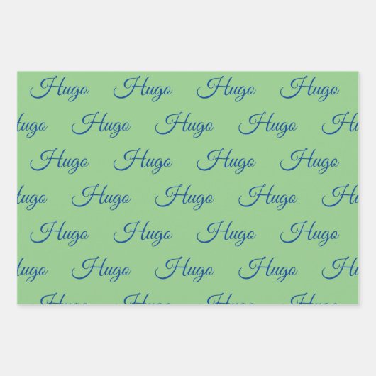 Personalisiertes Schleifpapier Geschenkpapier Set (Vorderseite)