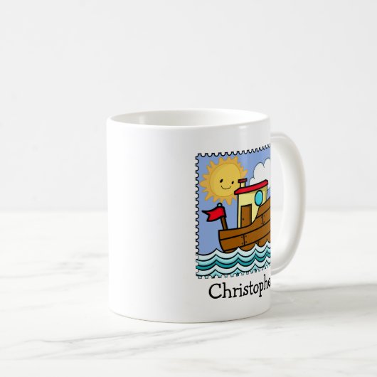Personalisiertes Schleppboot Kaffeetasse (VorderseiteRechts)