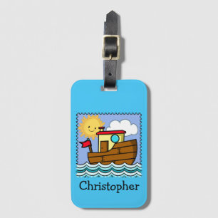 Personalisiertes Schlepperboot Gepäckanhänger