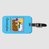 Personalisiertes Schlepperboot Gepäckanhänger (Vorderseite (Horizontal))