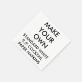 Personalisiertes Schlichtes Cocktailpapier Napkins Serviette (Ecke)