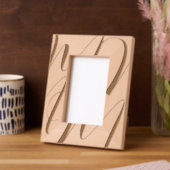 Personalisiertes schlichtes Elegant Geätzte Rahmen (Linke Ecke)