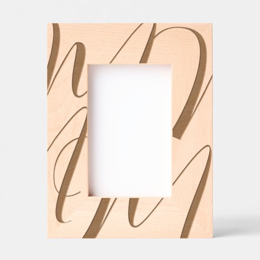 Personalisiertes schlichtes Elegant Geätzte Rahmen (Vorderseite)