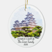 Personalisiertes Schloss Himeji Keramik Ornament (Links)