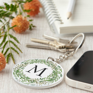 Personalisiertes Schlüsselanhänger mit Monogramm u