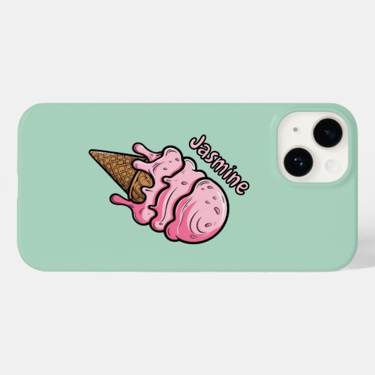Personalisiertes Schmelzen Eiscreme Case-Mate iPhone Hülle (Rückseite (Horizontal))