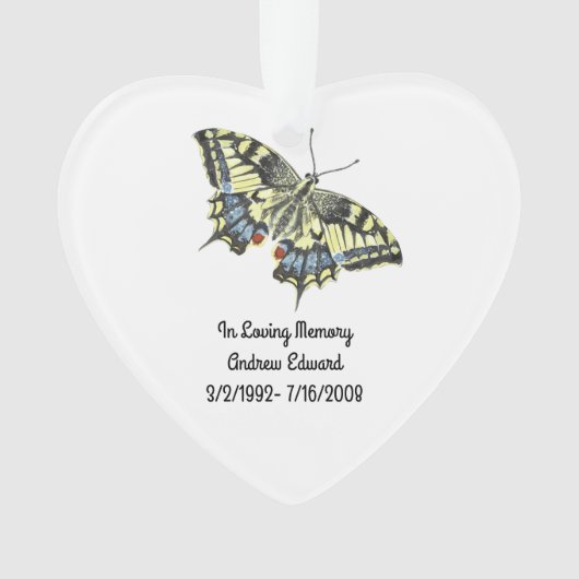 Personalisiertes Schmetterlingsmuseum Ornament (Vorderseite)