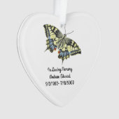 Personalisiertes Schmetterlingsmuseum Ornament (Vorderseite)