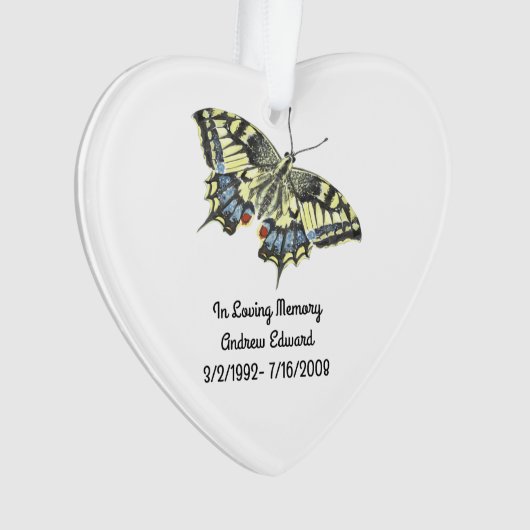Personalisiertes Schmetterlingsmuseum Ornament (Vorderseite)