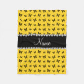 Personalisiertes Schmetterlingsmuster Fleecedecke (Vorderseite)