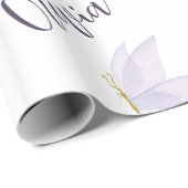 Personalisiertes Schmetterlingspapier. Geschenkpapier (Rolleneckpunkt)