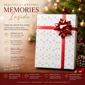 Personalisiertes Schneeflocken-Geschenkpapier Geschenkpapier