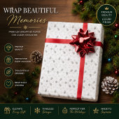 Personalisiertes Schneeflocken-Geschenkpapier Geschenkpapier