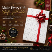 Personalisiertes Schneeflocken-Geschenkpapier Geschenkpapier
