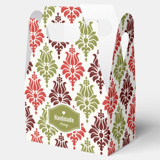 Personalisiertes Schneeflocken-Muster Geschenkschachtel (Geöffnet)