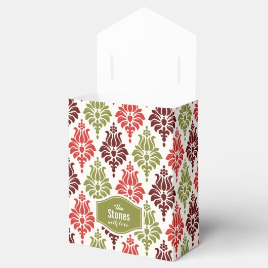 Personalisiertes Schneeflocken-Muster Geschenkschachtel (Geöffnet)