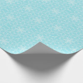 Personalisiertes Schneeflockenpacker Geschenkpapier (Ecke)