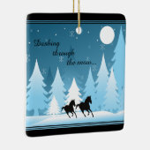 Personalisiertes Schneepferd Keramikornament (Rechts)